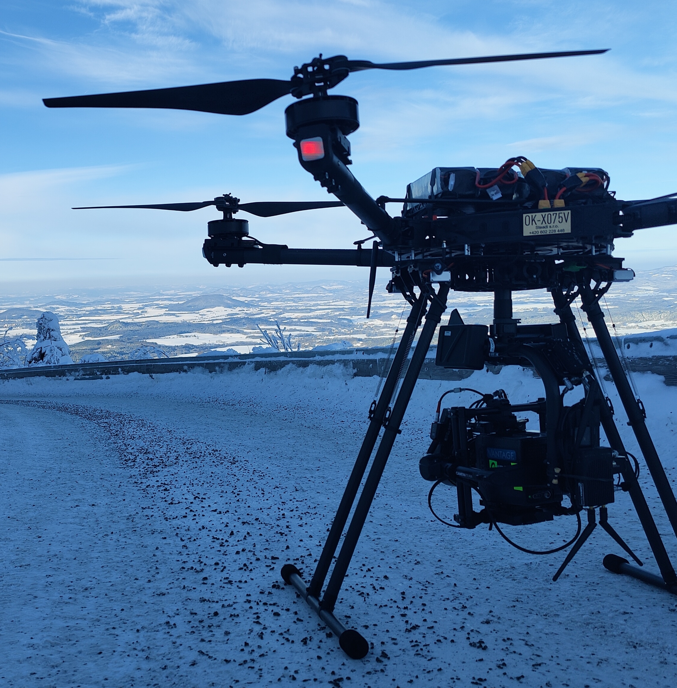 Cine Flight Prague drone operator on location
